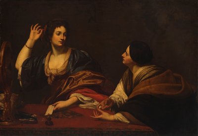Marta che rimprovera la sua vana sorella Maria Maddalena da Unidentified