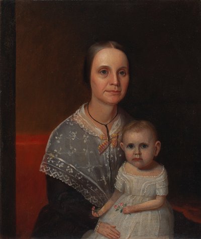 Ritratto di madre e figlio da Unidentified