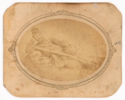 Soldato della guerra civile reclinato da Unidentified