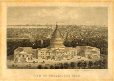 Vista sulla città di Washington da Unidentified