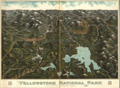 Mostra del Parco Nazionale, 1972. Disponibile anche attraverso il sito web della Biblioteca del Congresso come immagine raster. 2 copie da Union Pacific Railroad Company