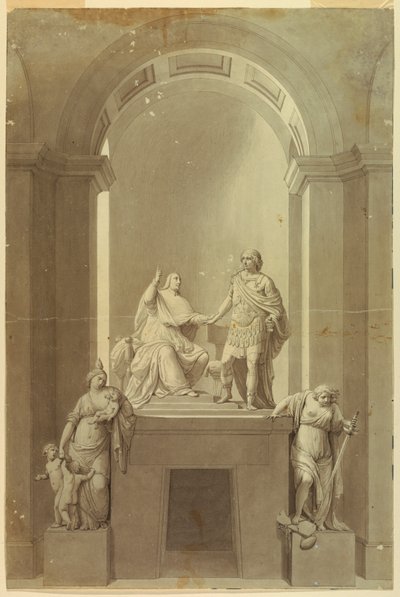 Monumento sepolcrale del cardinale Enrico York (1725-1807) e Carlo Edoardo Stuart, il "Giovane Pretendente" (1720-1788) da Unknown