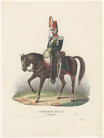 Cacciatore volontario belga, 1830 da Unknown