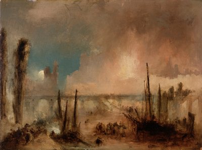 Incendio delle Case del Parlamento (6 ottobre 1834) da Unknown
