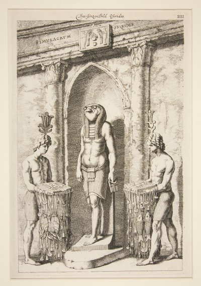 Das Gotzenbild Osiridis [Il Tempio di Osiride] da Unknown