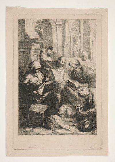 Dettaglio dal Battesimo di Santa Lucilla da Unknown