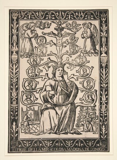 Effigie della Madonna Miracolosa di Lonigo da Unknown