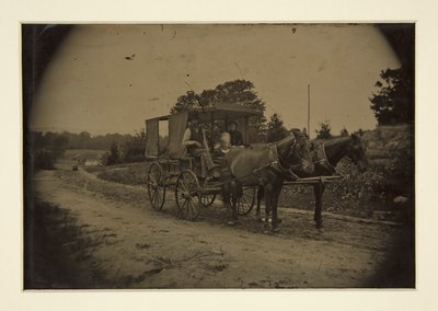 Famiglia in un carro da Unknown