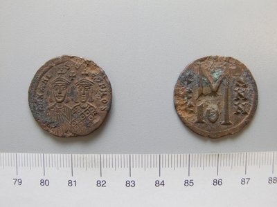 Follis (40 Nummi) di Michele II; Teofilo I da Unknown