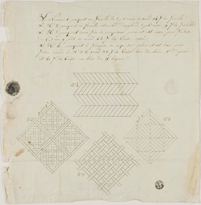 Disegni a intarsio per pavimenti da Unknown