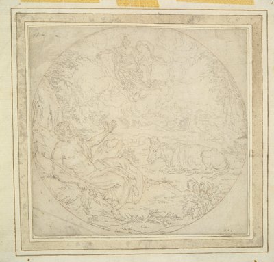 Giunone, con pavoni, mostra Io a Giove da Unknown