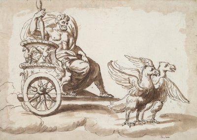 Giove su un carro trainato da aquile da Unknown