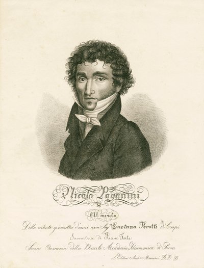Niccolò Paganini - ritratto da Unknown