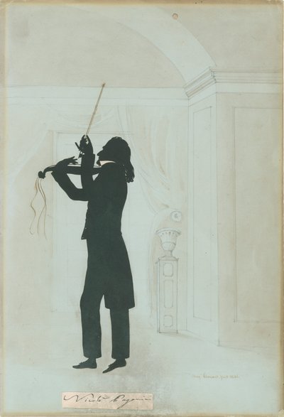 Niccolò Paganini - silhouette da Unknown