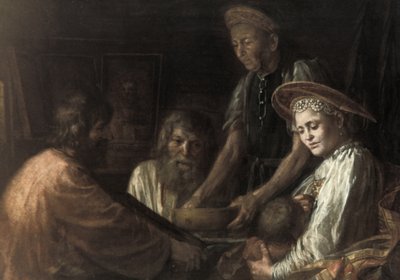 Contadini a cena di Michail Šibanov, 1774 da Unknown