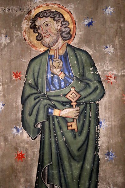 Chiesa protestante di Saint-Pierre-le-Jeune, San Pietro, Affresco, Strasburgo, Francia da Unknown