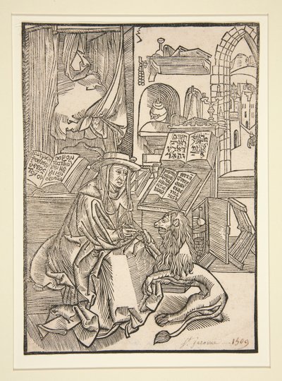 San Girolamo Estrae la Spina dal Leone da Unknown
