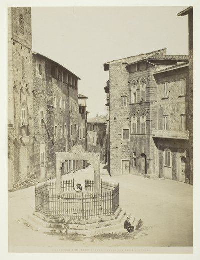 San Gimignano, Piazza Cavour cisterna della cisterna da Unknown