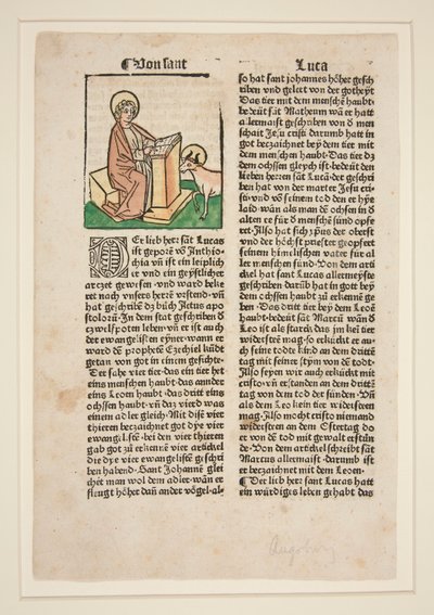 San Luca. Illustrazione alla Leggenda Aurea (Jacobus da Voragine) da Unknown