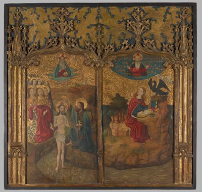 Il Battesimo di Cristo e San Giovanni da Unknown