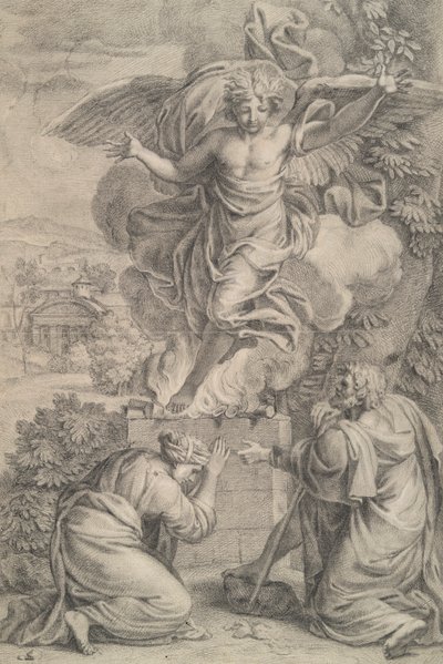 Il sacrificio di Manoah da Unknown