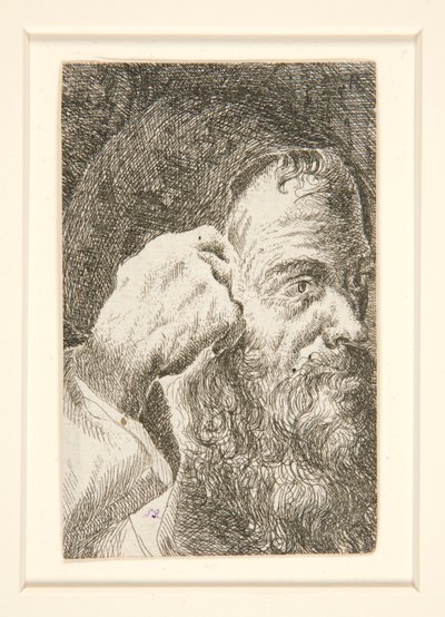 Senza titolo (Testa di un uomo barbuto) da Unknown