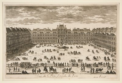 Veduta di Place Royale a Parigi da Unknown