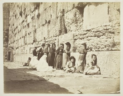 Muro del Tempio di Salomone, luogo del pianto degli ebrei da Unknown