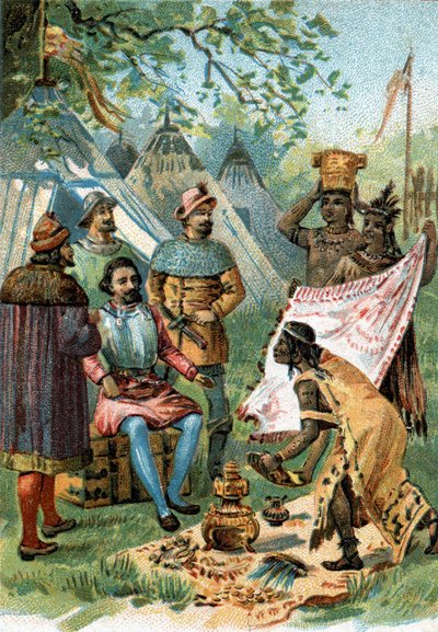 1518 - 1519: Fernand Cortez partì per la conquista del Messico e riceve i doni dell