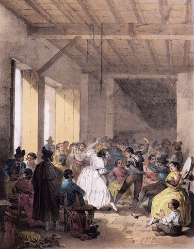 Ballo boemo del XIX secolo - Danza degli zingari nel XIX secolo da Unknown artist
