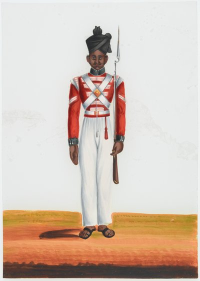 Havildar del 2° Battaglione Martin, Esercito di Madras da Unknown artist
