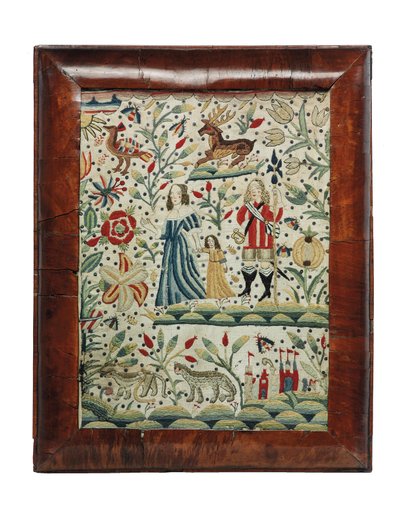 Un quadro di ricamo William e Mary, c.1690 da Unknown artist