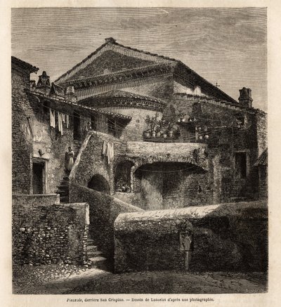 Una cloaca dietro la cappella di San Crispino da Unknown artist