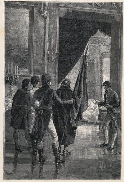Una deputazione di Carbonari, la società segreta nazionalista, viene presentata a Ferdinando I delle Due Sicilie (precedentemente Ferdinando IV di Napoli) 1820 da Unknown artist