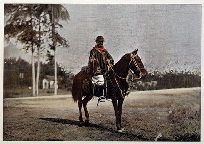 Un gaucho a Rio Grande do Sul (Brasile), fine XIX secolo da Unknown artist