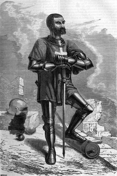 Un cavaliere della città di Rodi (Grecia), nel XVI secolo da Unknown artist