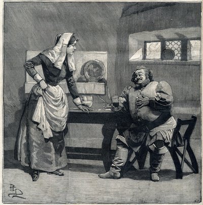 Una scena di "Falstaff" dall