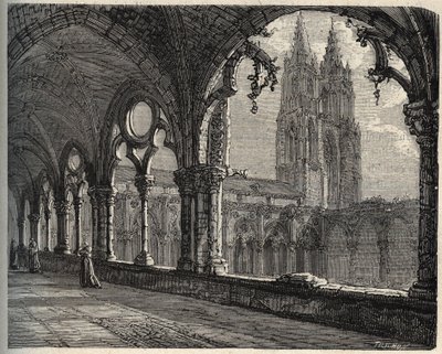 Abbazia Saint-Jean-des-Vignes - Soissons - incisione in 