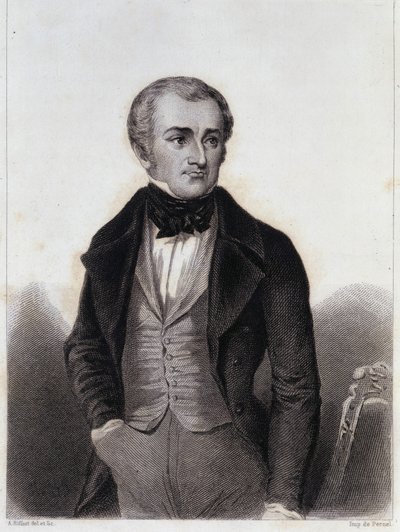 Adolphe Thiers (1797-1877) - incisione in "Histoire de la vie politique et privée de Louis Philippe" da Unknown artist
