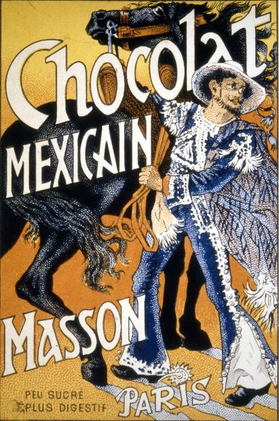 Pubblicità "Cioccolato Messicano Masson - leggermente dolce e più digeribile" da Unknown artist