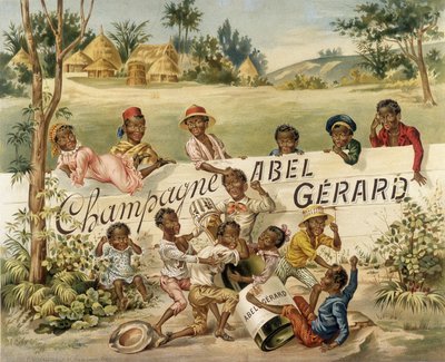 Manifesto pubblicitario per Champagne Abel Gérard, fine XIX secolo da Unknown artist