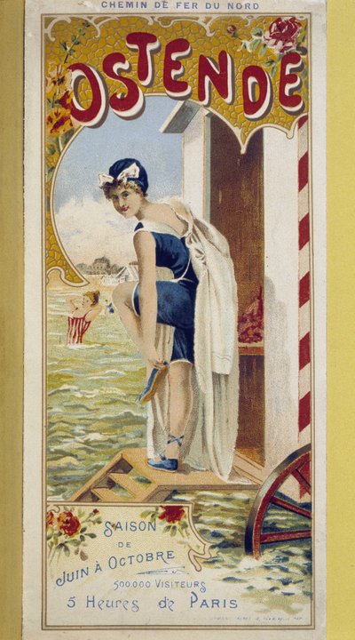 Manifesto pubblicitario per Ostenda, fine XIX secolo da Unknown artist