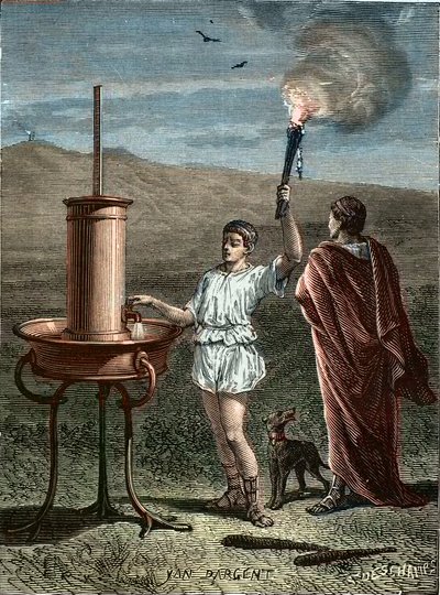 Enea il Tattico inventa il sistema di segnalazione a fasi 336 a.C. da Unknown artist