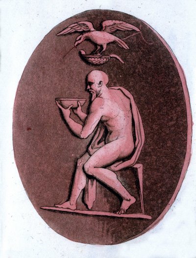 Eschilo (ca. 525-456 a.C.), poeta tragico greco da Unknown artist