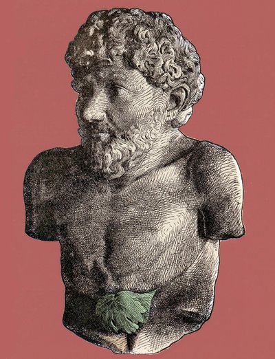 Esopo - Busto del favolista greco Esopo (circa 620-circa 564 a.C.) da Unknown artist