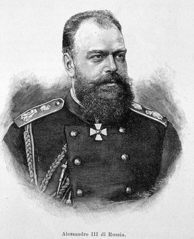 Alessandro III (Alexandrovich) imperatore di Russia da Unknown artist