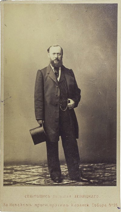 Ritratto del drammaturgo Alexander N. Ostrovsky (1823-1886) da Unknown artist