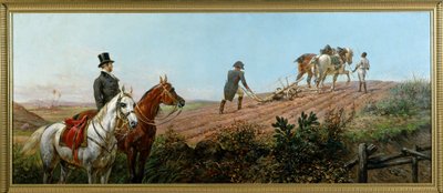 Allegoria che raffigura Napoleone che ara sotto la supervisione del suo servo nero a Sant
