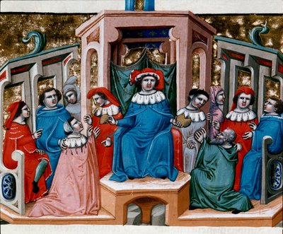 Allegoria della legge Miniatura tratta dal Codice di Giustiniano da Unknown artist