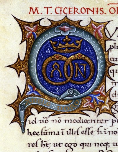 Alfabeto: lettera miniata Q. da Unknown artist